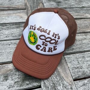 LONELY GHOST “It’s Cool to Care” Trucker Hat